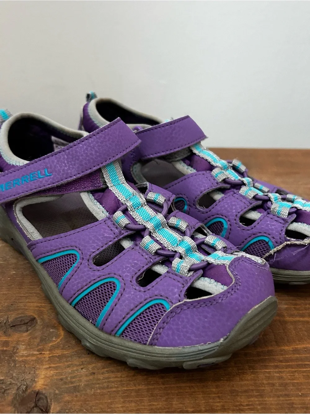 Merrell Kids Purple Blue Outdoor Sandals Size 4
